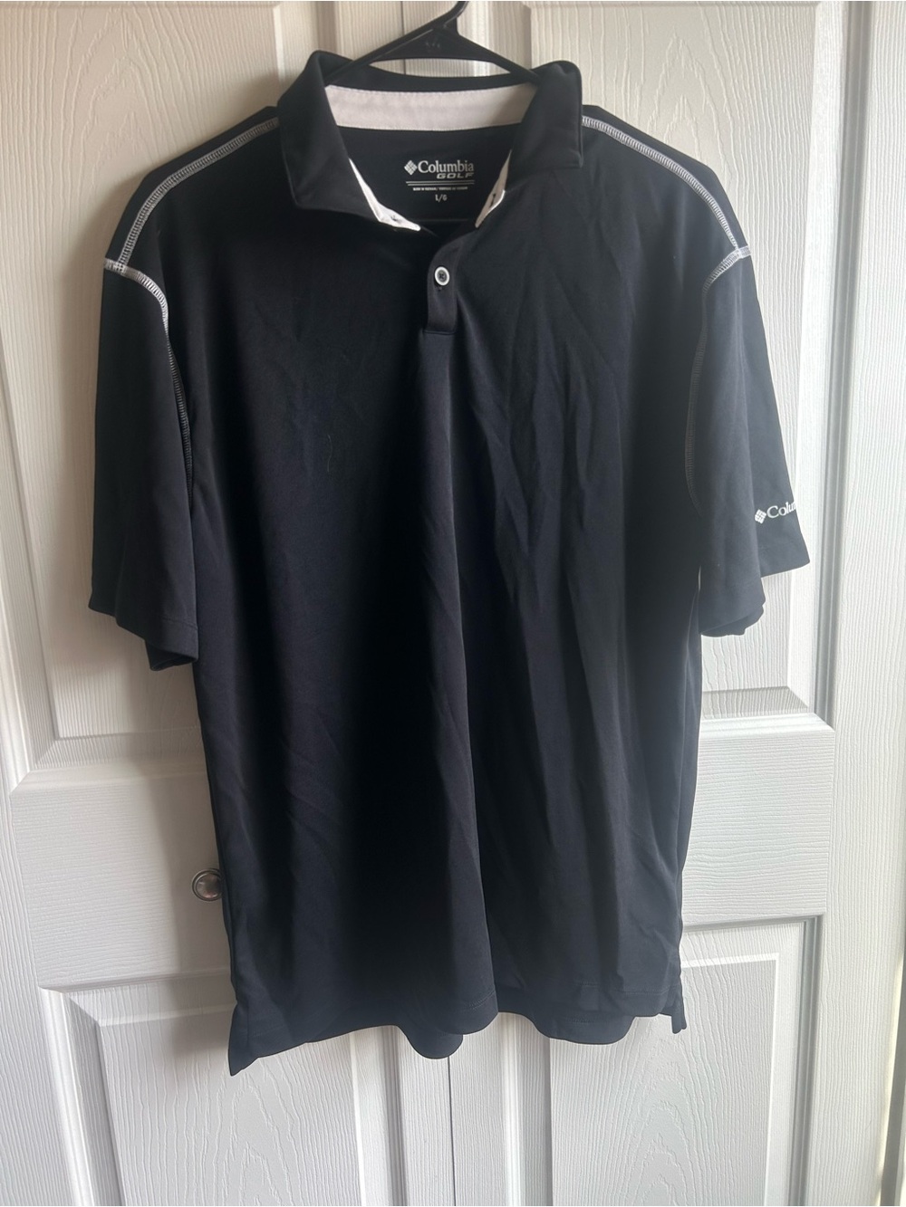 Columbia Golf Black Polo Shirt – Men’s Large